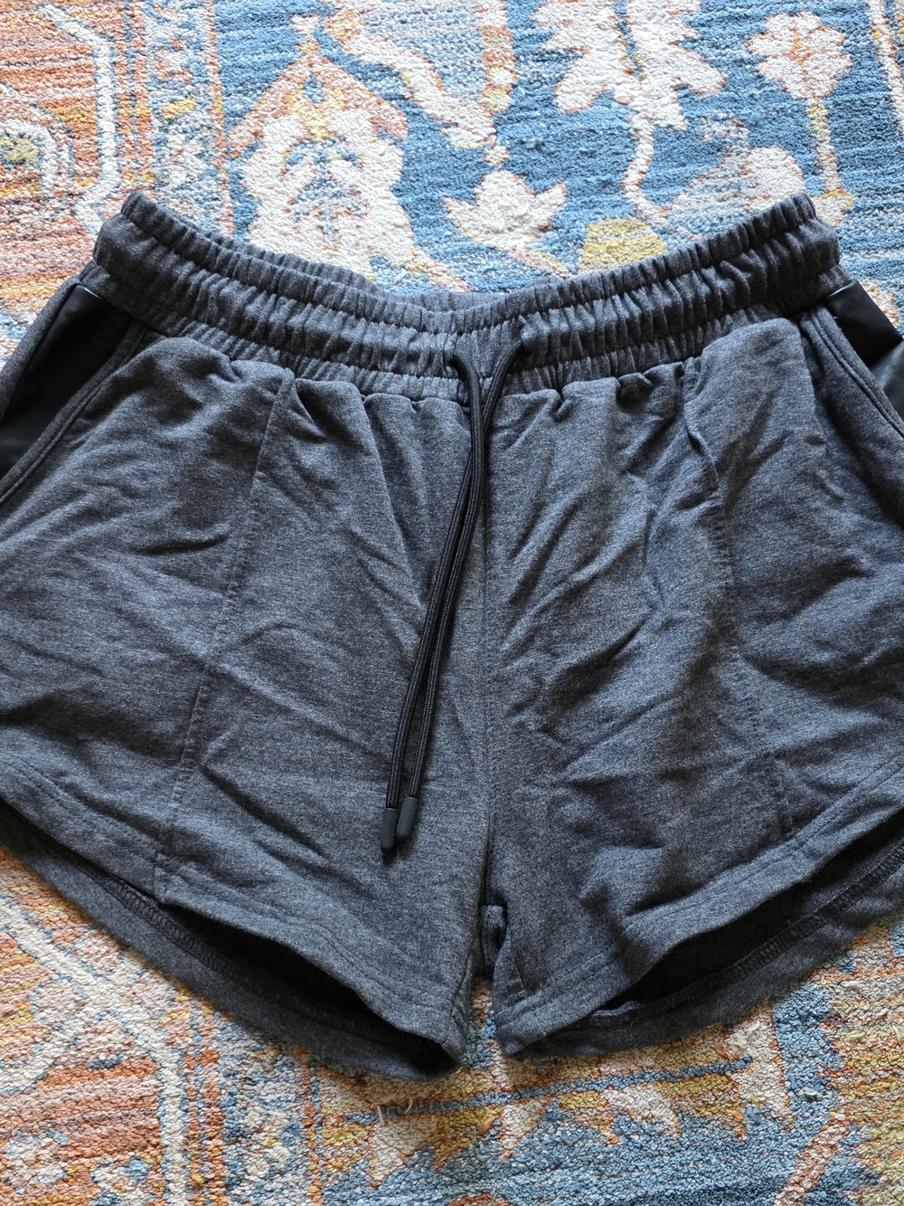 Tlf Womenโs Gray Drawstring Lounge Shorts